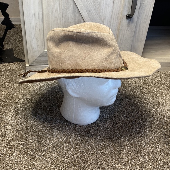 Kodiak Sueded Leather Hat Indiana Jones Western Outdoor - Picture 3 of 8